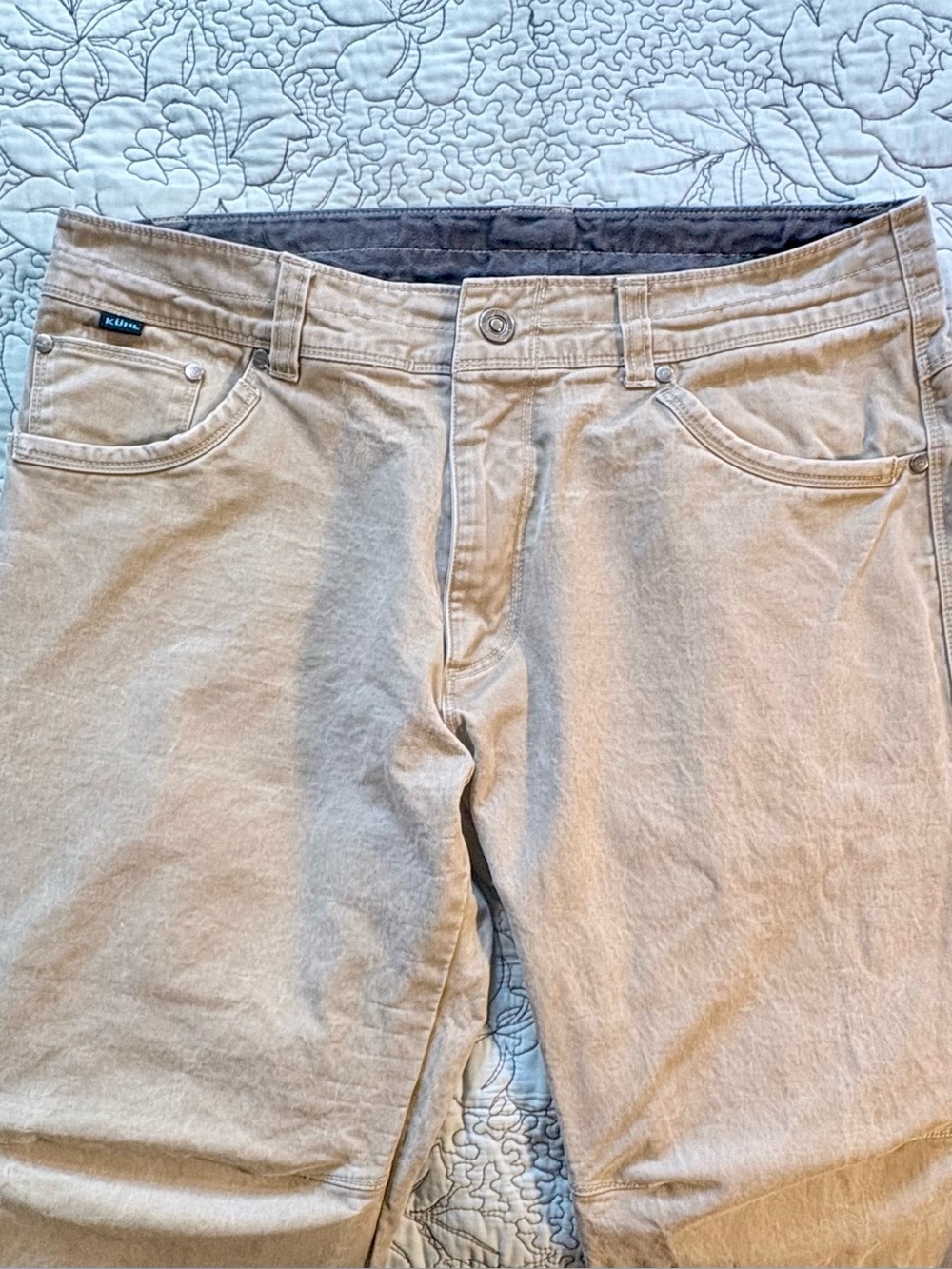 KÜHL RYDR Khaki Utility Hiking Work Pants Articulated Knee Men’s 34x30🧡 - Picture 4 of 12